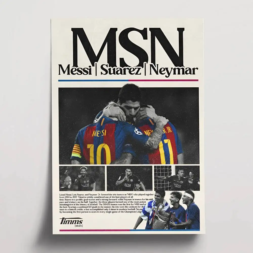 Plakat Neymar - gwiazda pilki noznej Wzór 6