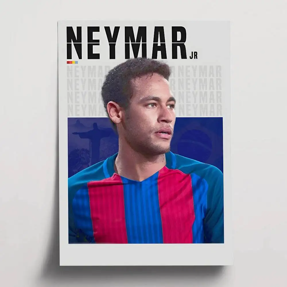 Plakat Neymar - gwiazda piłki nożnej Wzór 8