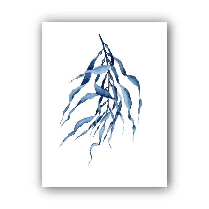 Plakat niebieskie korale akwarela morska Wzór 3