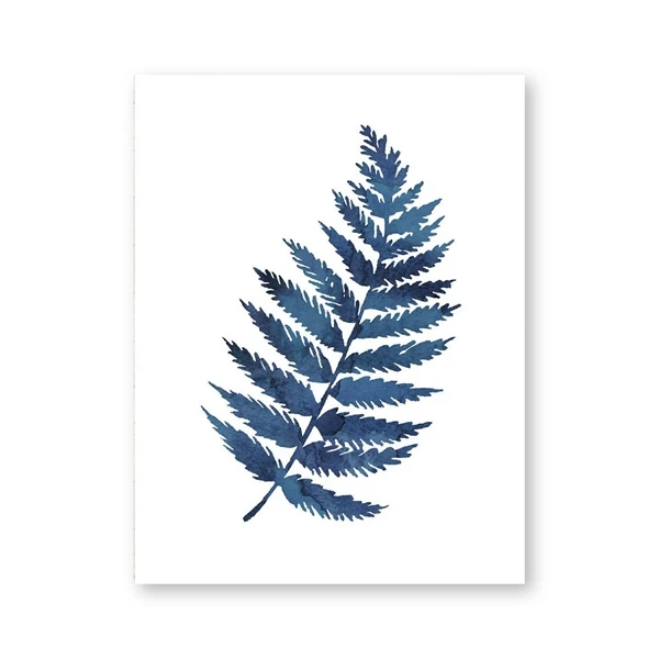 Niebieskie kwiaty – plakat botaniczny Fioletowy