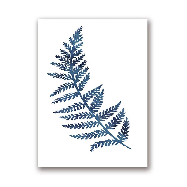 Niebieskie kwiaty – plakat botaniczny Jasnoszary