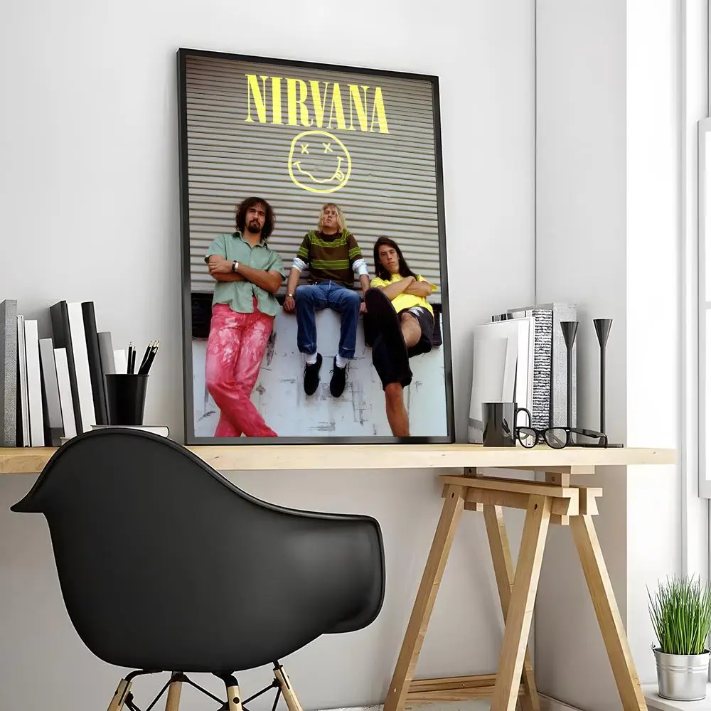 Nirvana - plakat zespołu rockowego Burgundia