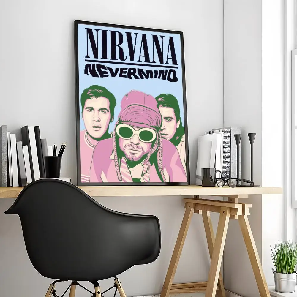Nirvana - plakat zespołu rockowego Fioletowy/фиолетовый
