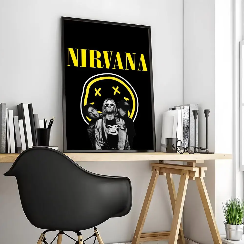 Nirvana - plakat zespołu rockowego Granatowy
