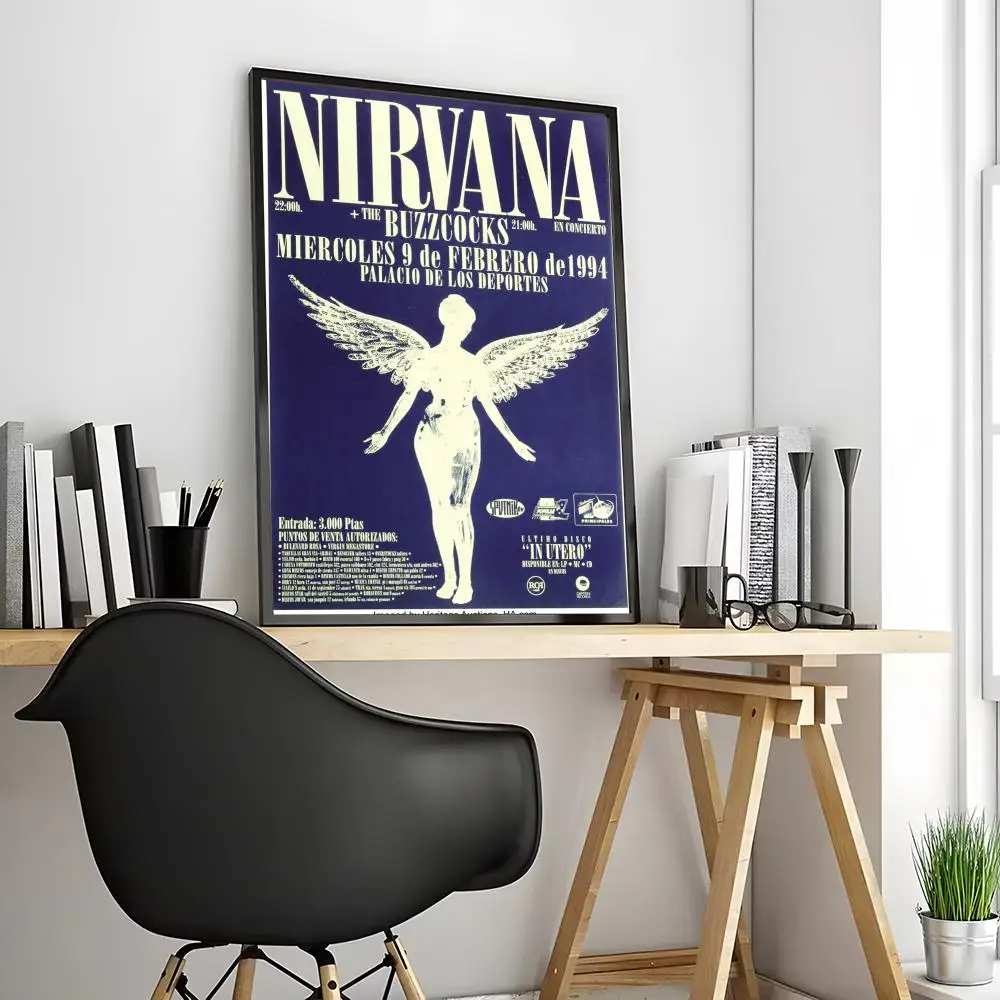 Nirvana - plakat zespołu rockowego Jasnoszary