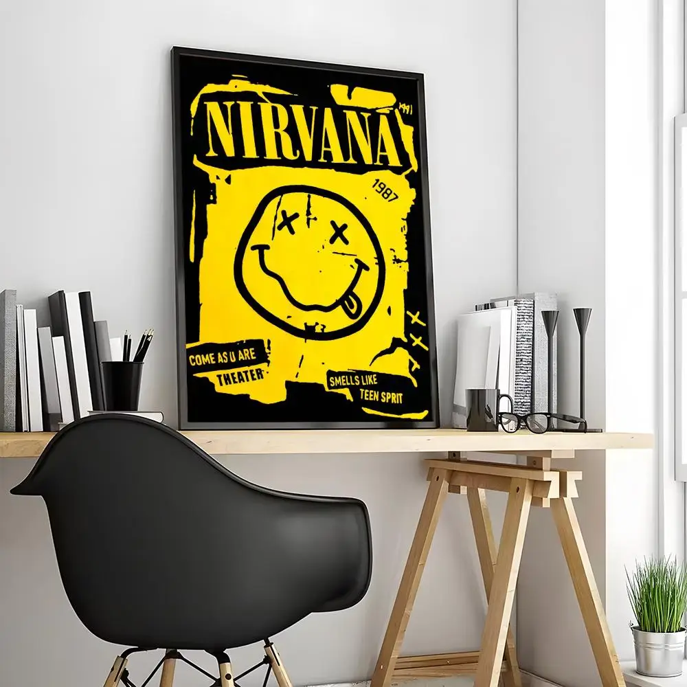 Nirvana - plakat zespołu rockowego Niebieski