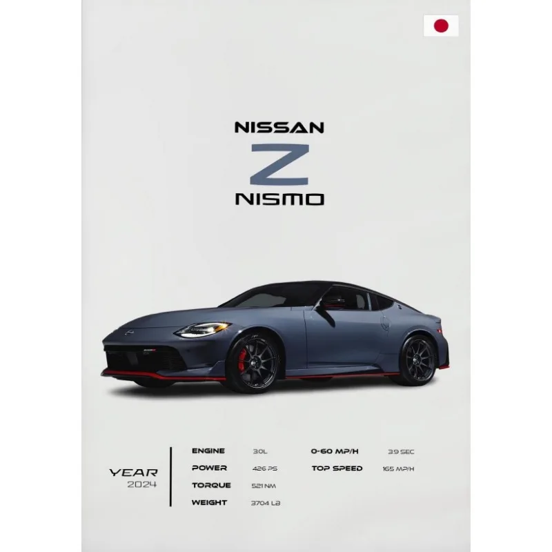 Plakat Nissan Skyline GTR JDM do garażu Wzór 7