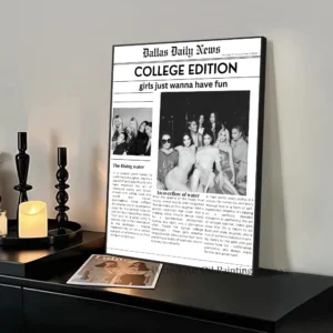 Nowy Jork - plakat w stylu gazety Brązowy