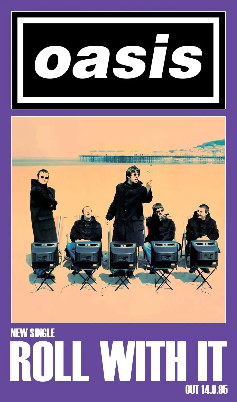 Oasis - plakat z okładką albumu zespołu Wzór 1