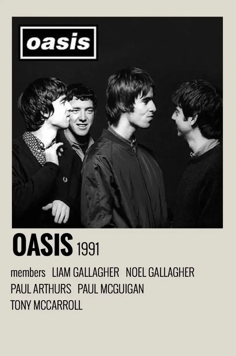 Oasis - plakat z okładką albumu zespołu Wzór 2