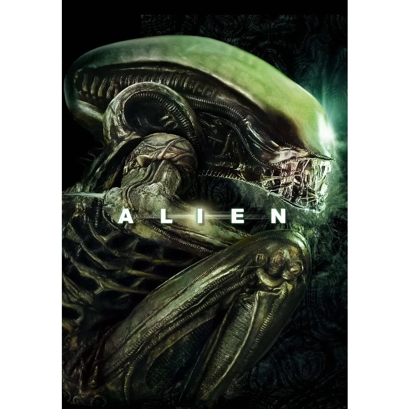 Plakat Obcy - klasyczny film sci-fi retro Wzór 1