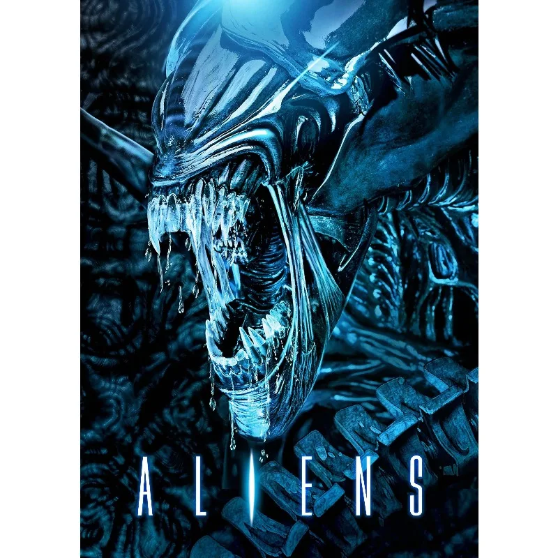 Plakat Obcy – klasyczny film sci-fi retro Wzór 11