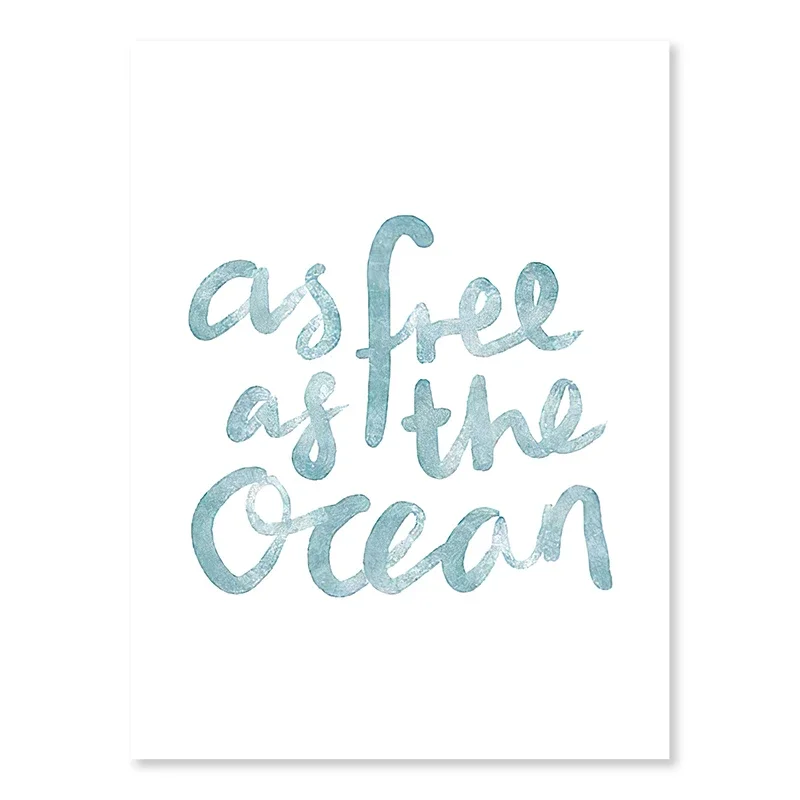 Plakat z plażą i mostem nad oceanem Wzór 4