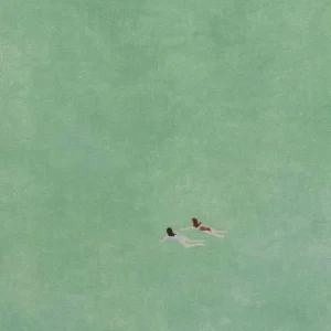Zielony ocean - minimalistyczny plakat Wzór 1