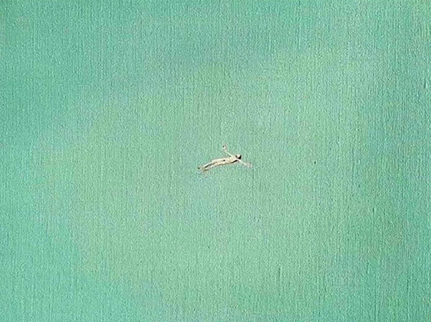 Zielony ocean - minimalistyczny plakat Wzór 2