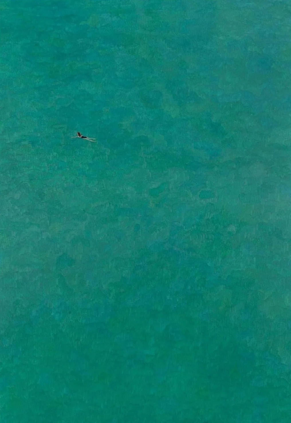 Zielony ocean - minimalistyczny plakat Wzór 5