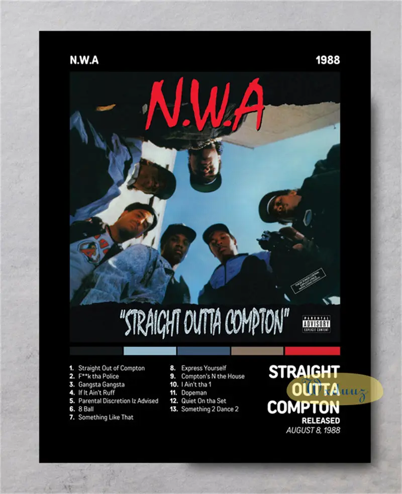 Plakat okładki albumów hip-hop Wzór 4