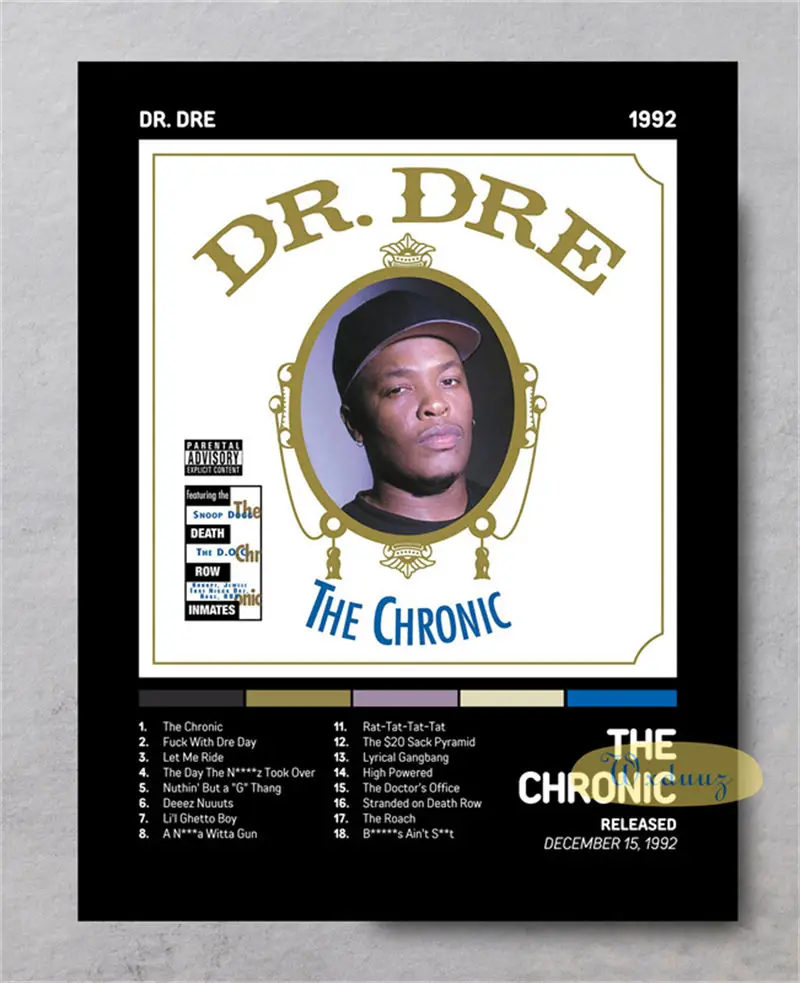 Plakat okładki albumów hip-hop Wzór 7