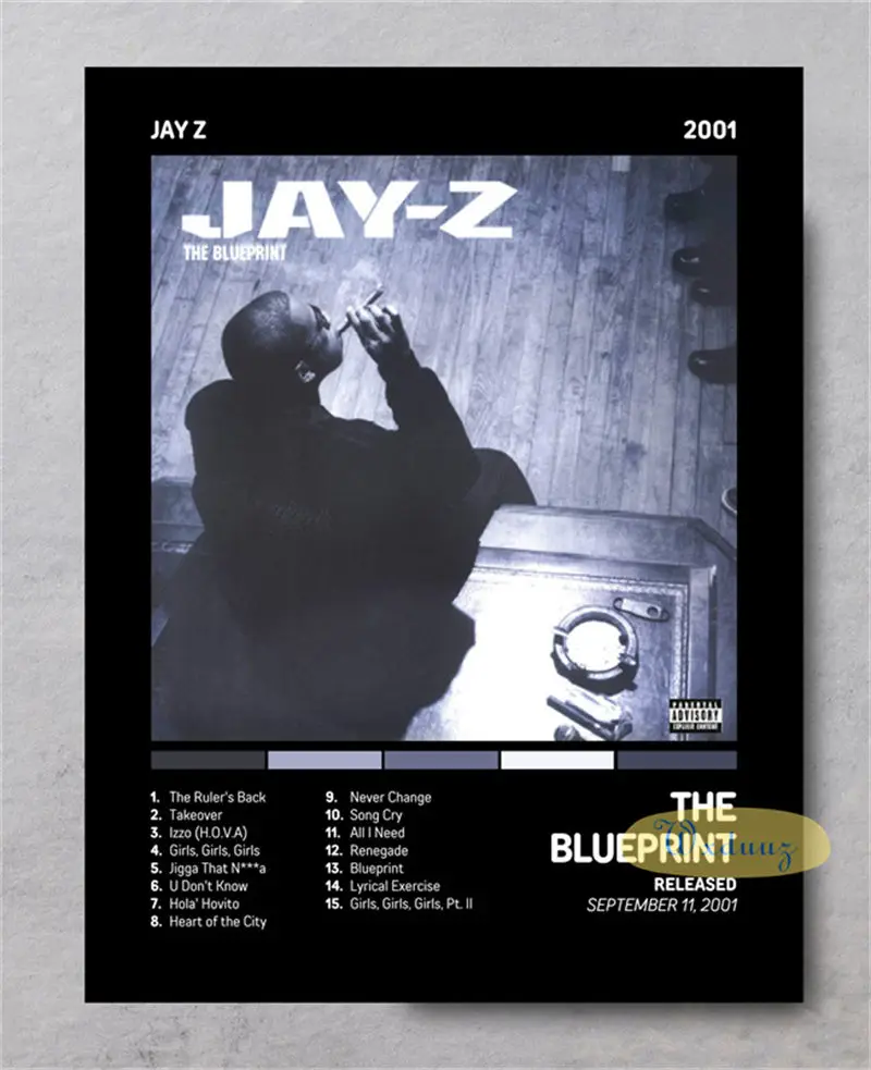 Plakat okładki albumów hip-hop Wzór 8
