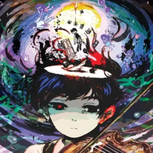 Plakat Omori gra anime horror Wzór 1