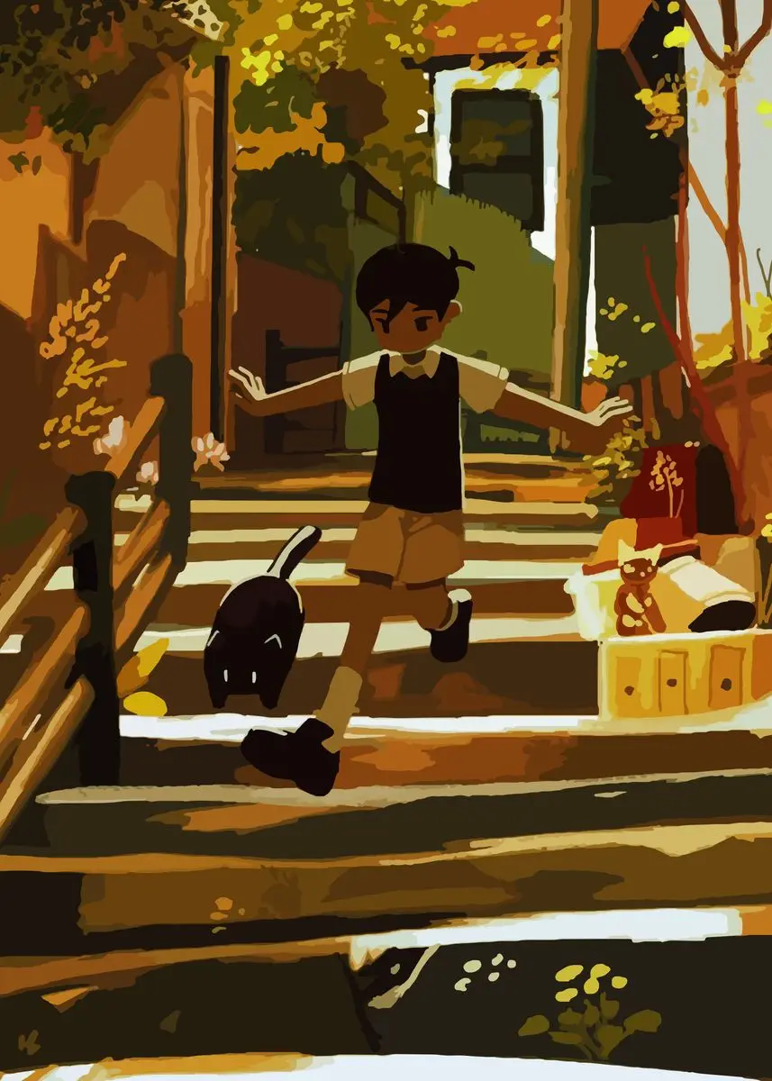 Plakat Omori gra anime horror Wzór 10