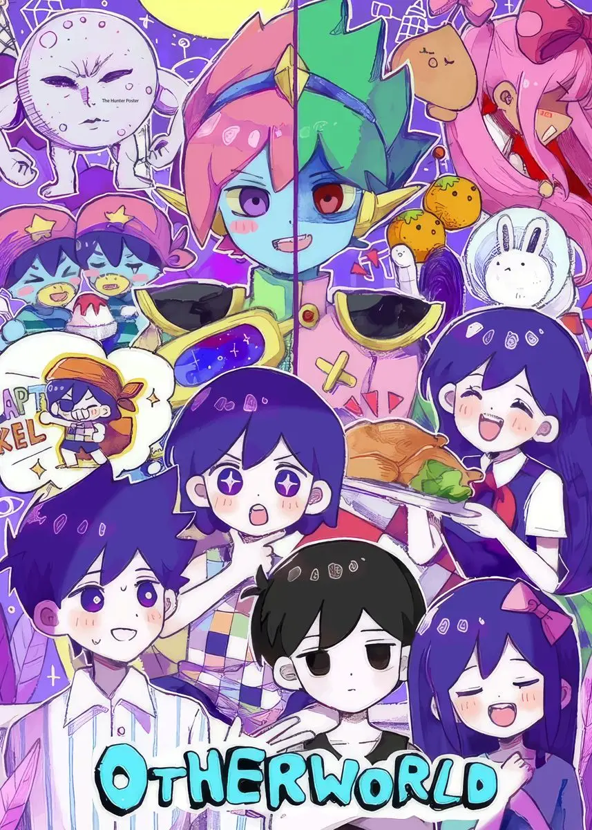 Plakat Omori gra anime horror Wzór 11