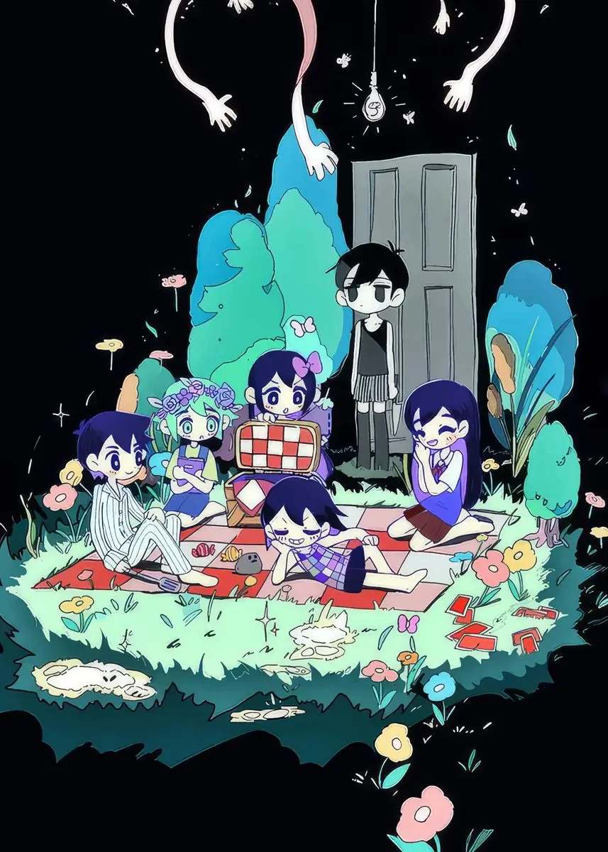 Plakat Omori gra anime horror Wzór 2