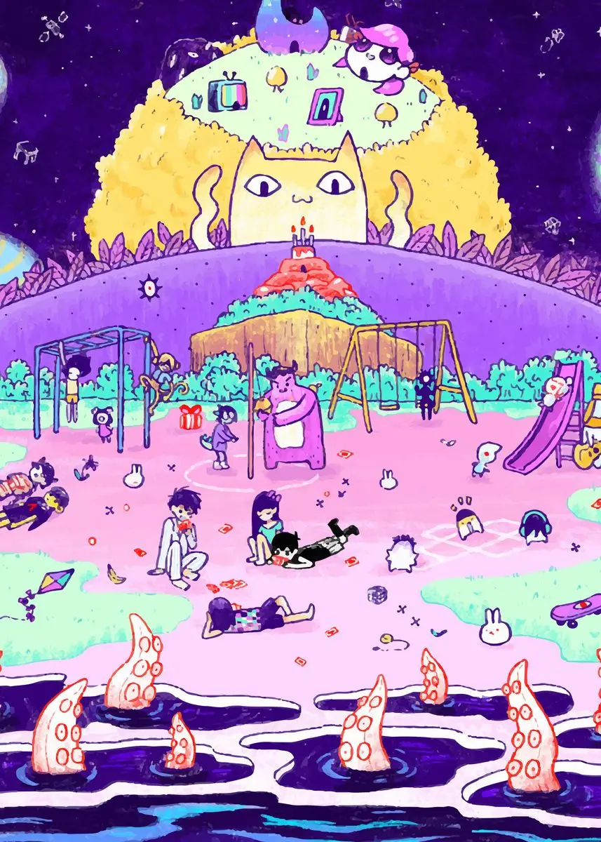 Plakat Omori gra anime horror Wzór 4