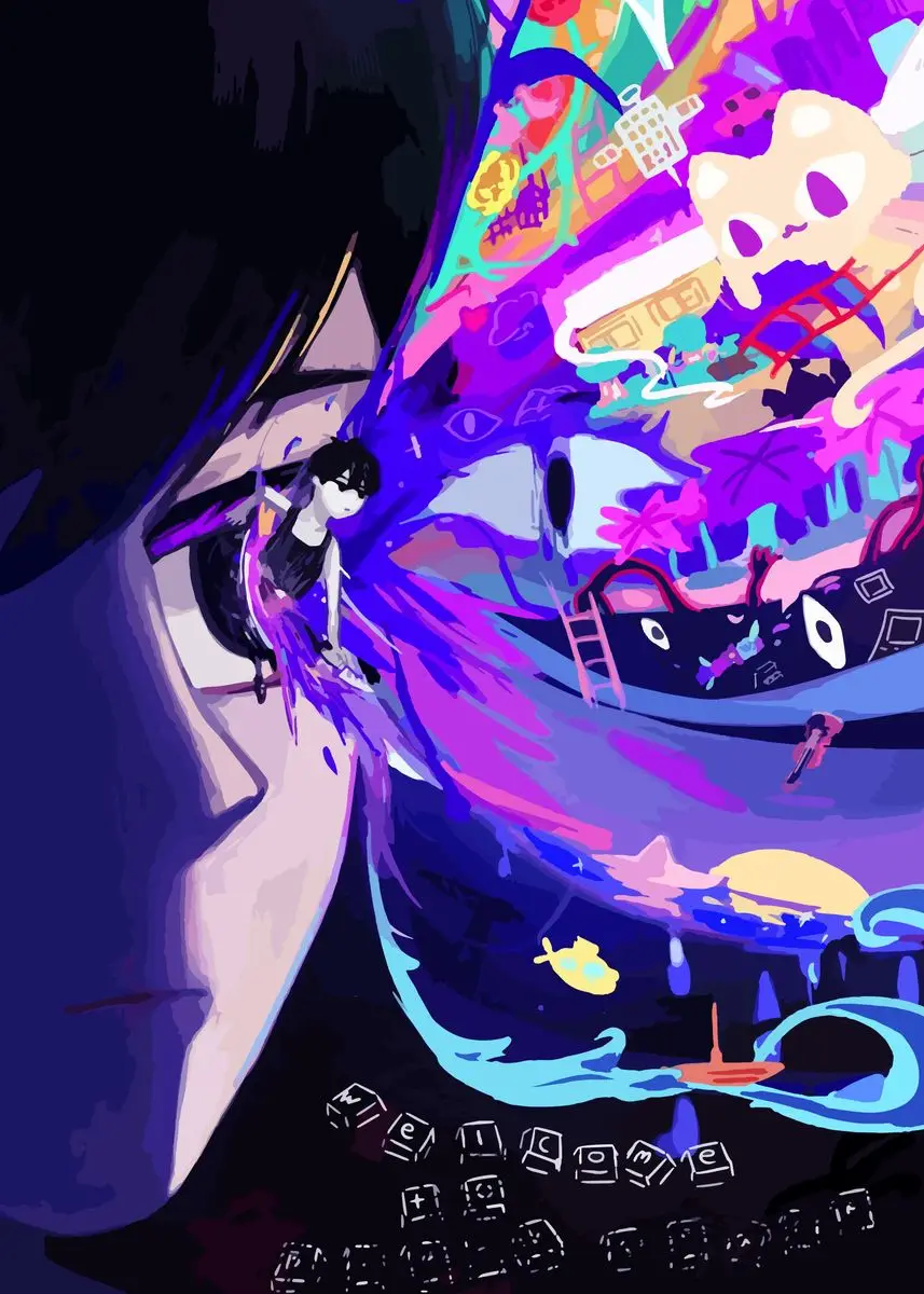 Plakat Omori gra anime horror Wzór 5