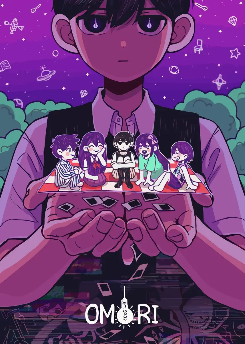 Plakat Omori gra anime horror Wzór 7