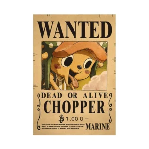 Plakat One Piece list gończy Słomkowych Kapeluszy Wzór 1