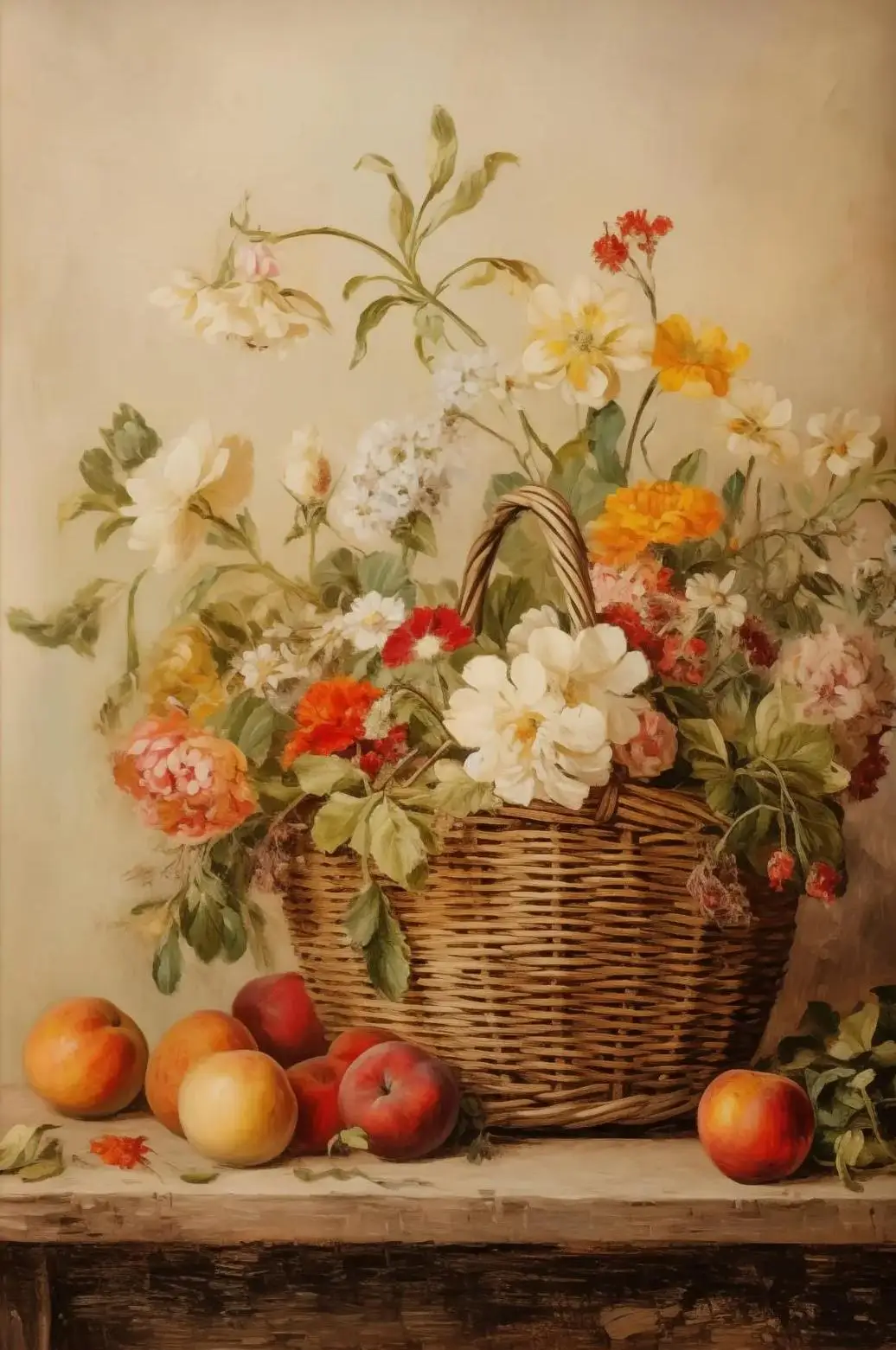 Plakat owoce vintage - martwa natura do kuchni Niebieski