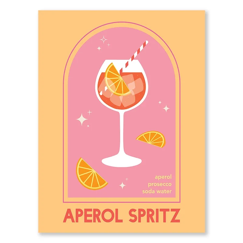 Plakat owoce w stylu Matisse - kolorowa grafika boho Burgundia