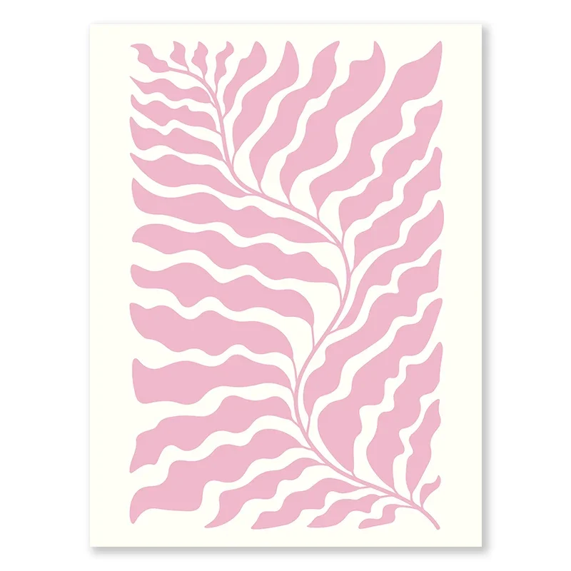 Plakat owoce w stylu Matisse - kolorowa grafika boho Czarny