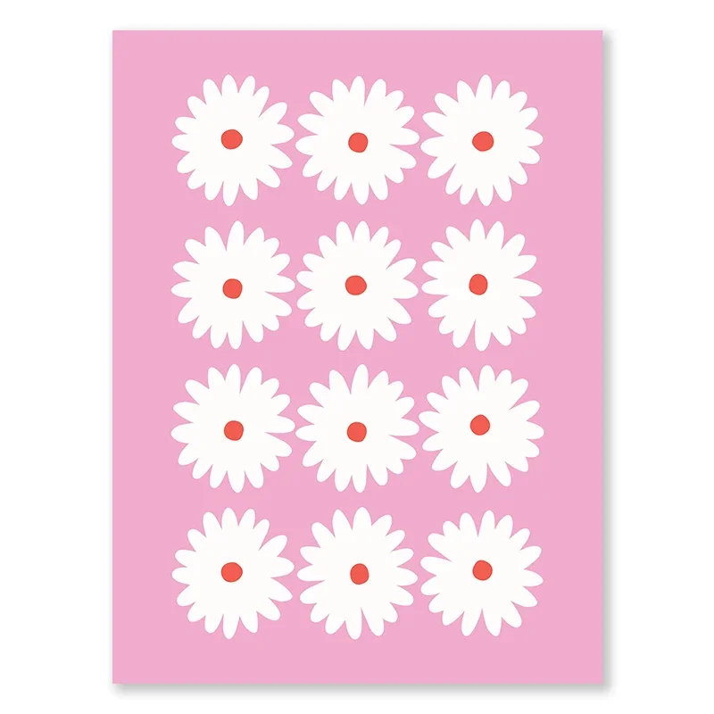 Plakat owoce w stylu Matisse - kolorowa grafika boho Jasnozielony