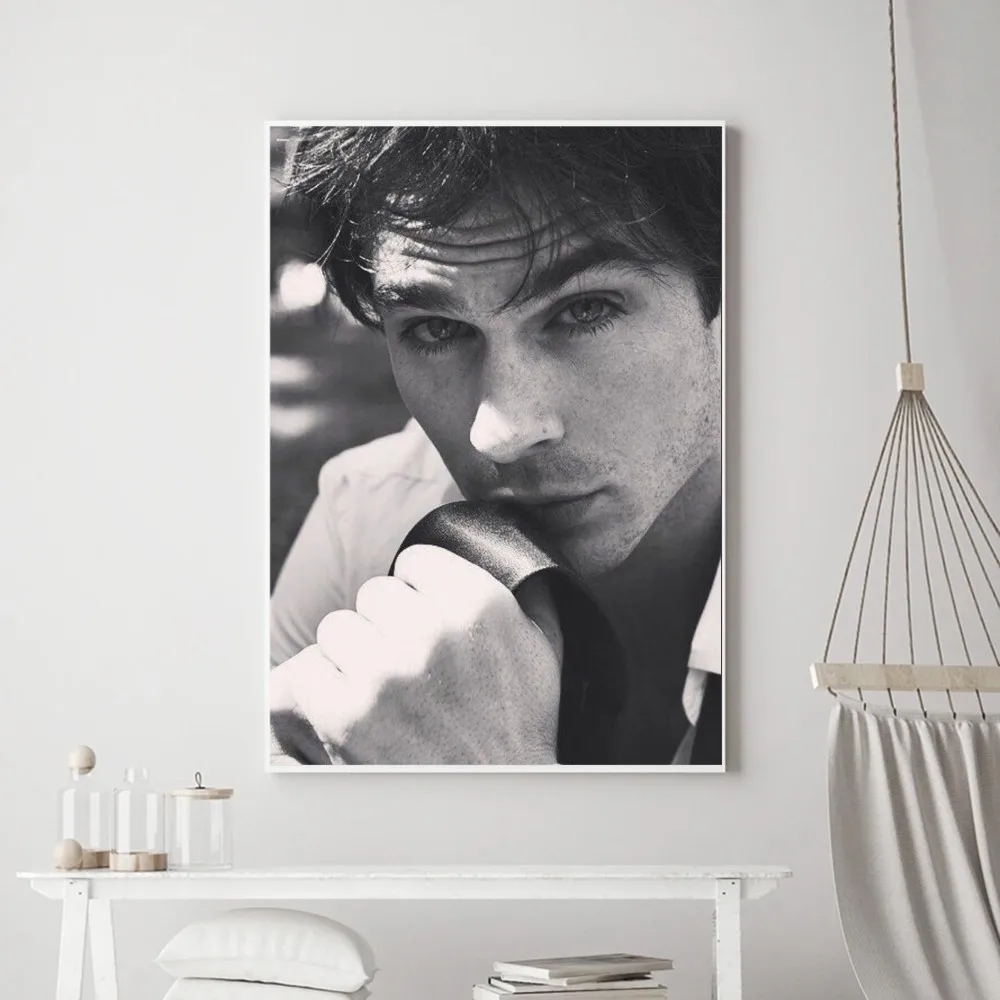 Plakat Pamiętniki wampirów - Ian Somerhalder Burgundia