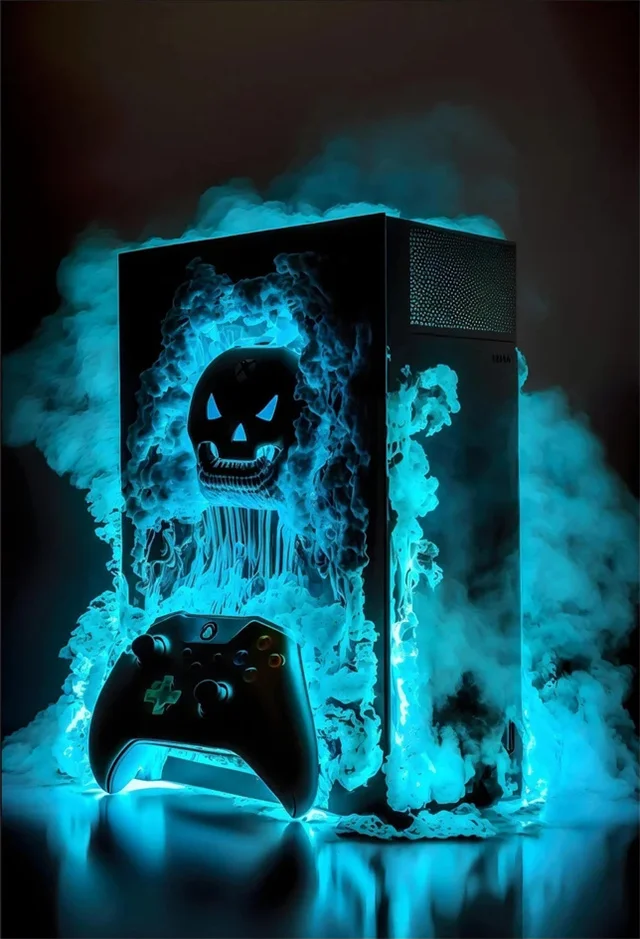 Panda gamer z padem - plakat do pokoju gracza Różowy