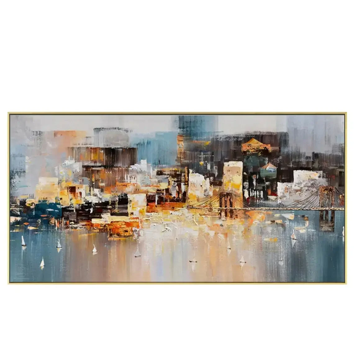 Plakat panorama miasta - nowoczesna grafika retro Wzór 4
