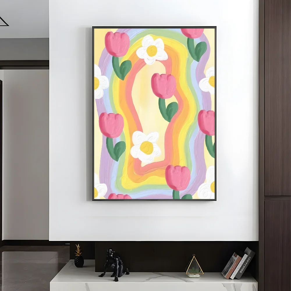 Plakat estetyczny w pastelowych kolorach Wzór 1