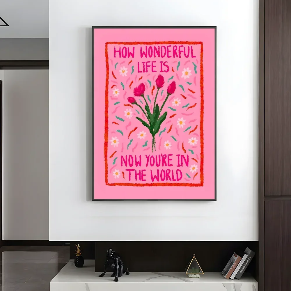 Plakat estetyczny w pastelowych kolorach Wzór 3
