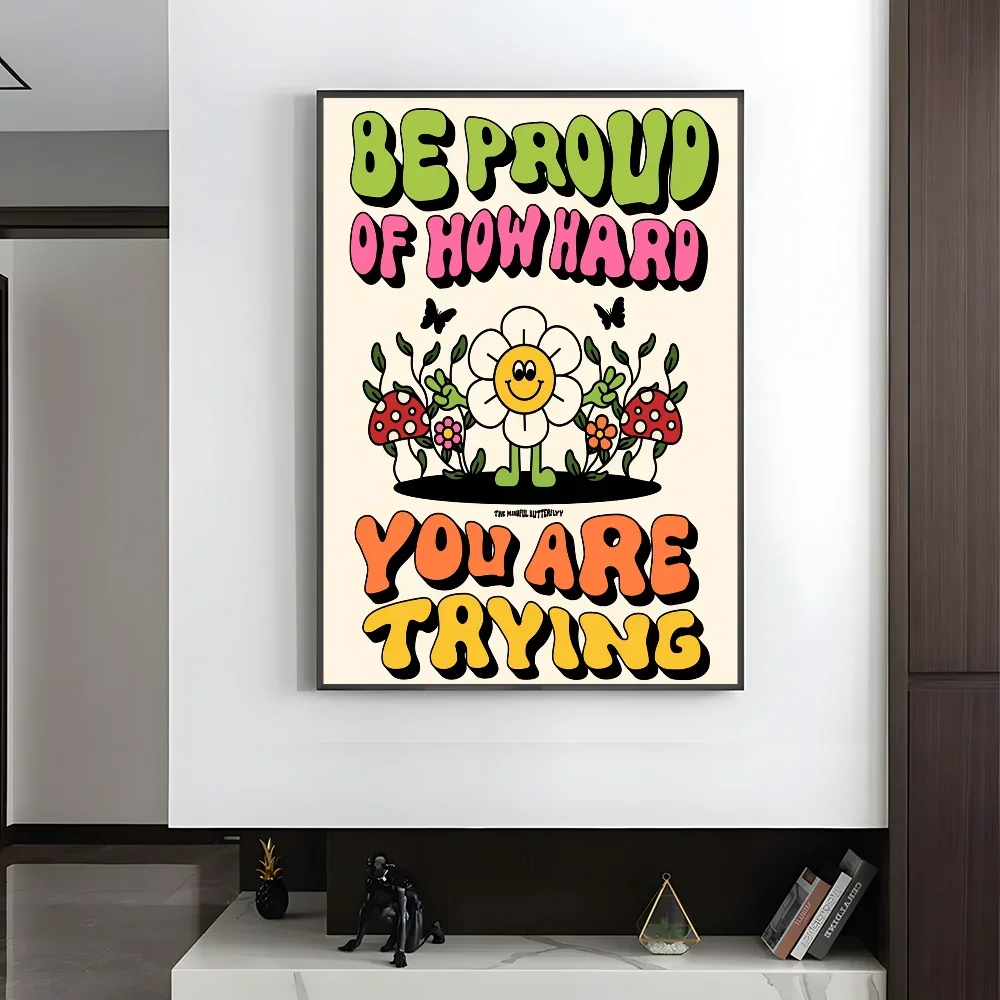 Plakat estetyczny w pastelowych kolorach Wzór 5