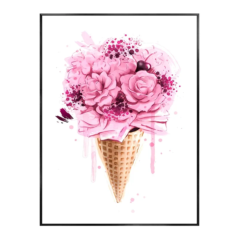 Plakat z perfumami w stylu glamour Fioletowy