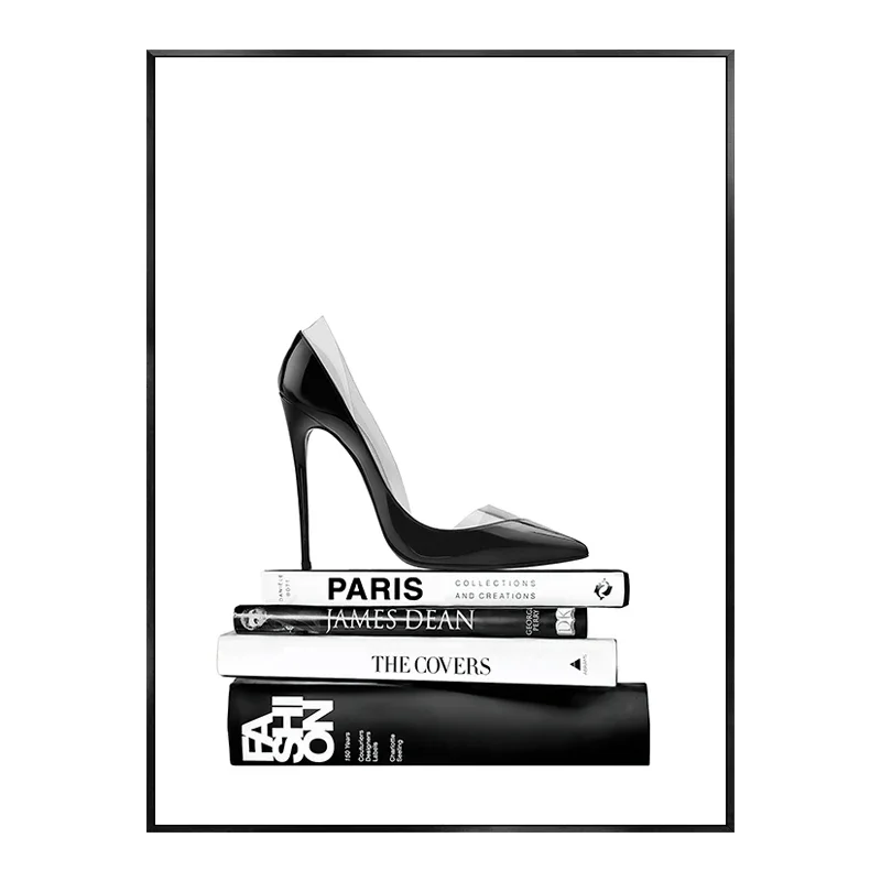 Plakat z perfumami w stylu glamour żółty