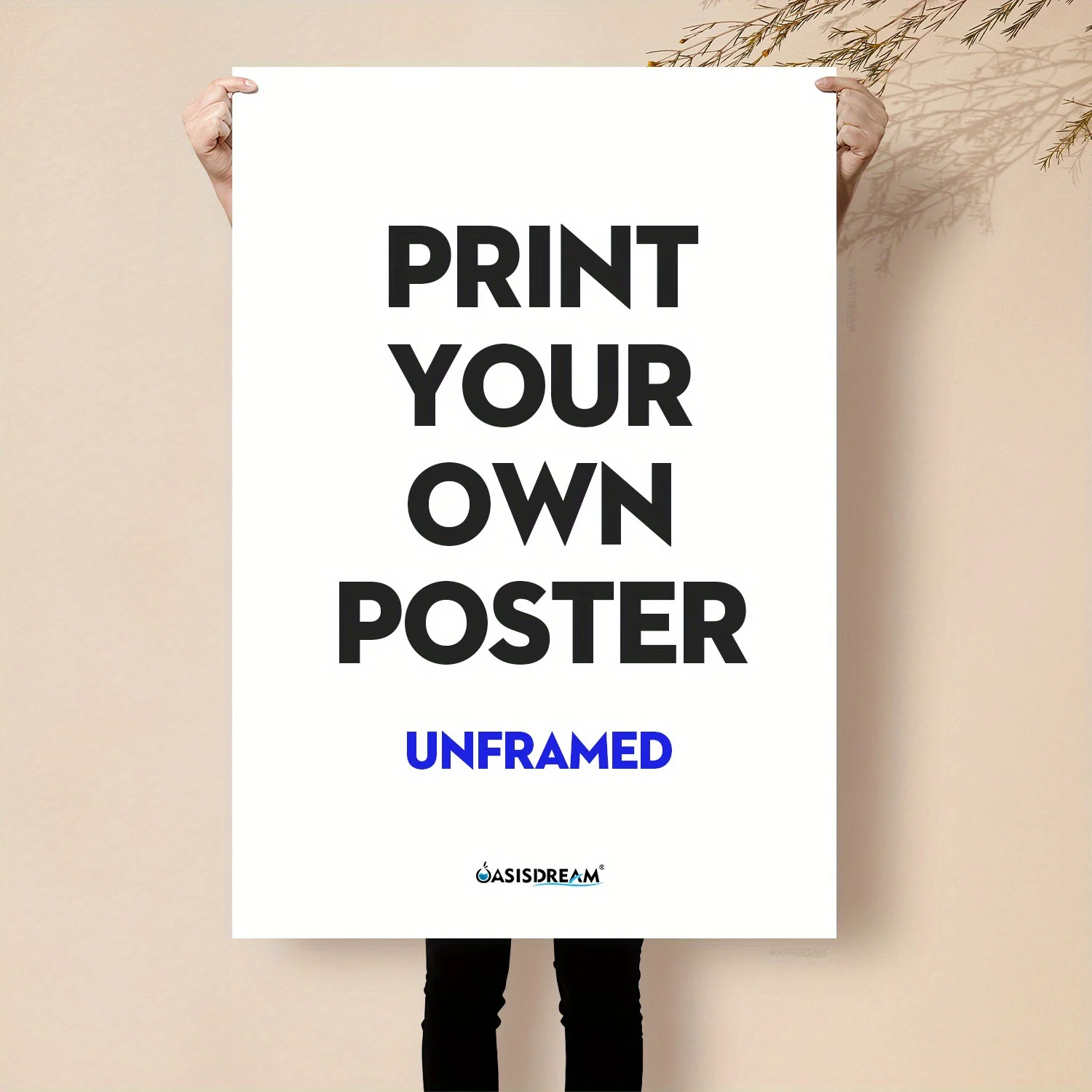 Plakat personalizowany ze zdjęciem Only canvas