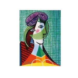 Picasso - abstrakcyjny plakat artystyczny Burgundia