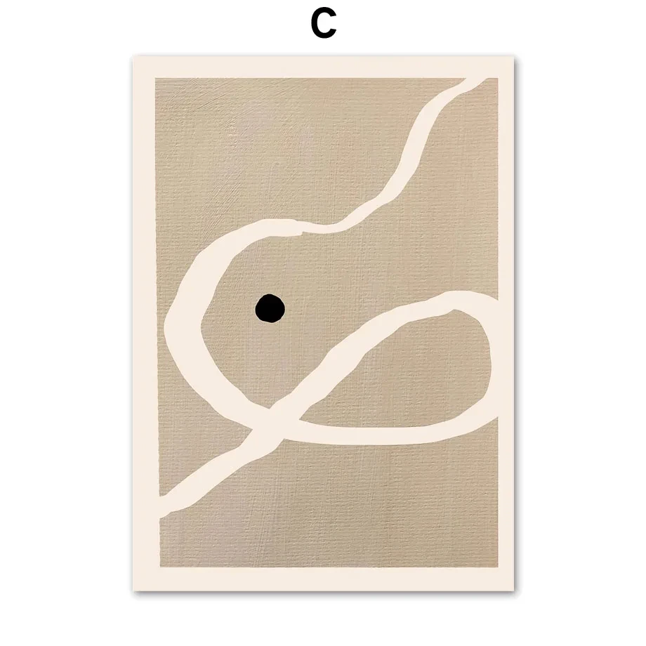Plakat Picasso czarna abstrakcja w stylu nordyckim Czerwony