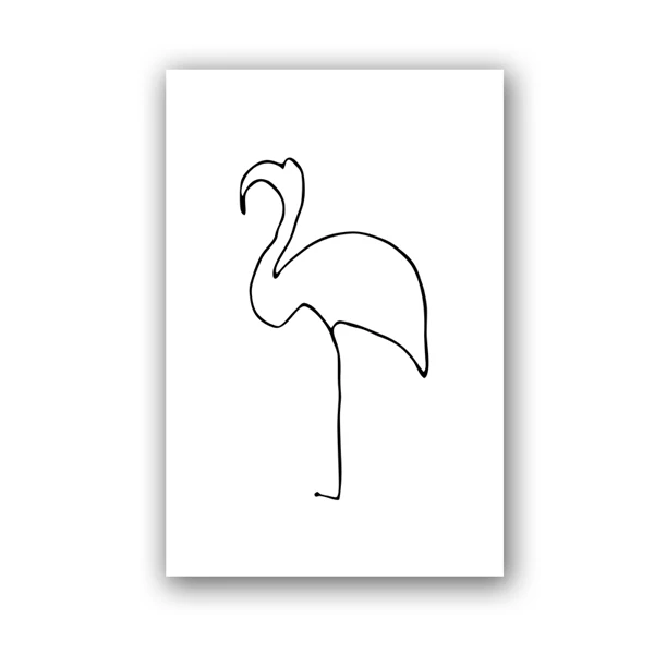 Picasso - abstrakcyjny szkic zwierząt Czarny