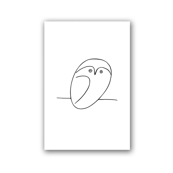 Picasso - abstrakcyjny szkic zwierząt Jasnozielony