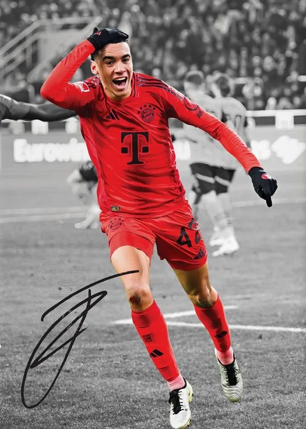 Plakat piłkarski gwiazdy futbolu na płótnie Wzór 10