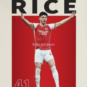 Plakat z piłkarzem gwiazda futbolu Wzór 1